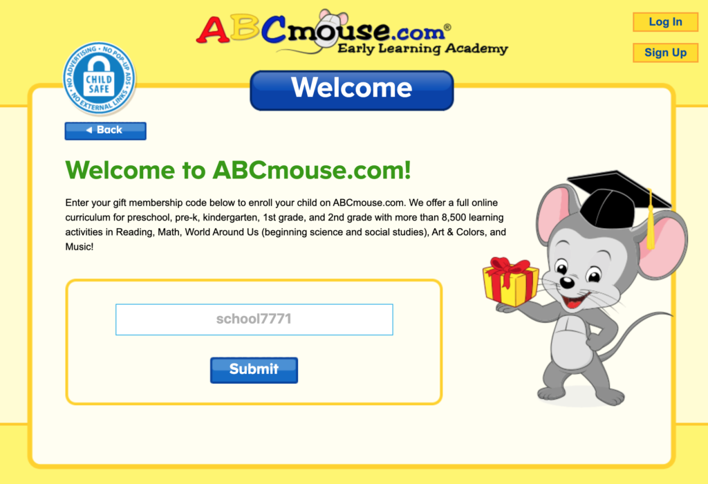 abcmouse redeem code